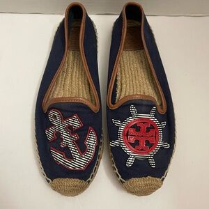 Tory Burch Maritime Espadrille Anchor & Wheel flats